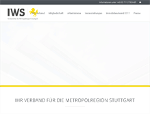 Tablet Screenshot of iws-stuttgart.de